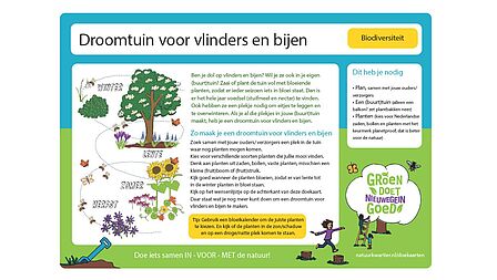 Doekaart Droomtuin voor vlinders en bijen